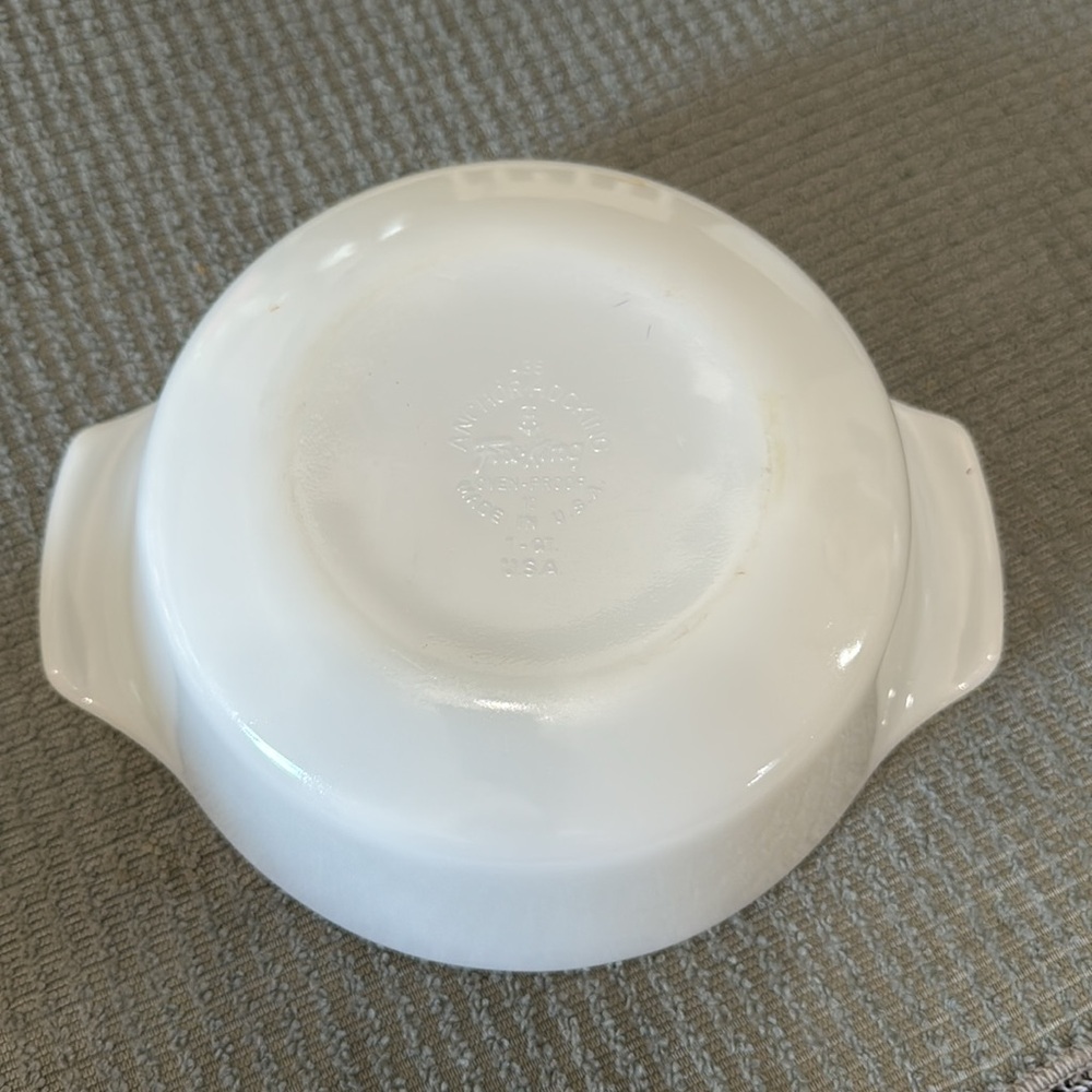 Anchor Hocking Fire King 1 Quart #436‎ Blue Cornflower Casserole Dish  Vintage - Picture 9 of 11